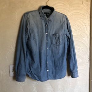 Jcrew light denim button up shirt size 12